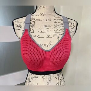 🍂 Red and Gray Victoria Sport by  Victoria's Secret Sports Bras EUC